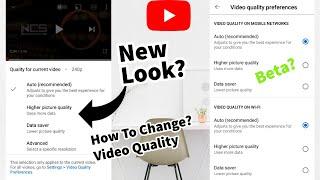 YouTube Video Quality Settings New Update | YouTube Video Quality Preference Beta Update