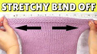 STRETCHY BIND OFF for Beginners (game changing!)