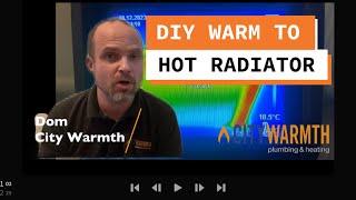 How to fix a radiator which is hot at the top and cold at the bottom!