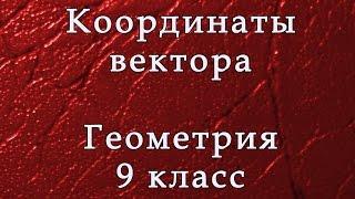 Вектор. Координаты вектора. Геометрия 9 класс