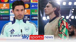 Mikel Arteta provides Riccardo Calafiori/ Jurrien Timber injury update and discusses facing PSG