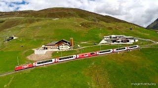 Trains From The Air - Glacier Express am Oberalppass | Zug, trainfart, train