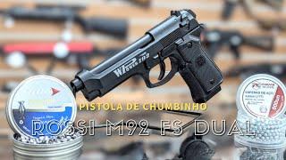 Pistola de Chumbinho M92 FS Rossi Dual Ammo Co2 Blowback