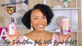 DONE WITH ECO STYLER GEL?! TOP 5 HEALTHY GELS WITH GREAT HOLD!! | BEST GELS FOR NATURAL HAIR!!