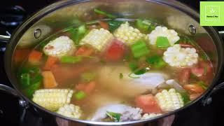 Caldo de Pollo con Verduras Nutritivo y Sabroso