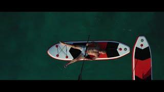 Paddle Boarding / SUP boarding at Blue Lagoon, Akamas ( Cyprus 2021, Mavic 2 Pro) 4K UHD