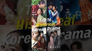 Top 16 Historical Korean Dramas You Need to Watch! #joindrama #kdrama #short #koreandrama