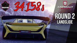 Asphalt 9 - Elite Grand Prix Round 2 - 34.158 - Techrules AT96 - Landslide (Easy Route)