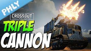 Crossout - TRIPLE 88mm CANNON TANK - So much destruction (Crossout Gameplay)