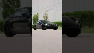 Sleek Black Sports Car in Action: Ultimate Street Performance! ️ #Shorts