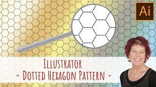 Illustrator - Dotted Hexagon Pattern - Create seamless repeating patterns with ease