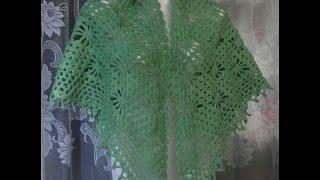 Как связать шаль с паучками крючком?How to crochet shawl