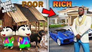 GTA 5 : Franklin , Shinchan & Pinchan Become Poorest To Richest Person in GTA 5!