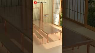 Hidden folding table design#FurnitureDesign
