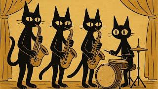 Black Cats & Deep Bass: Стильный свинг-джаз для концентрации