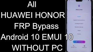 New Method All HUAWEI FRP Bypass EMUI 10 Android 10 Google Lock Bypass 2020 WITHOUT PC