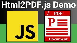 Javascript Html2PDF.js Library Example to Create Dynamic PDF From Text in Browser