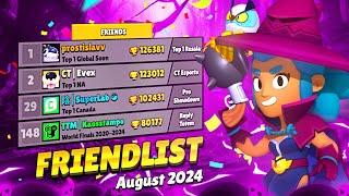 My Friend List August 2024