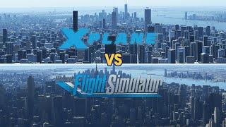 X-PLANE 12 vs Microsoft Flight Simulator - HOW WILL THE DEFAULT SCENERY STACK UP?