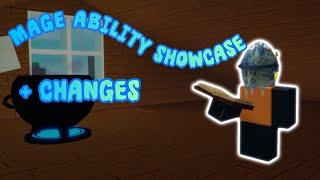 Mage Ability Showcase + Changes In Ability Wars! | Roblox