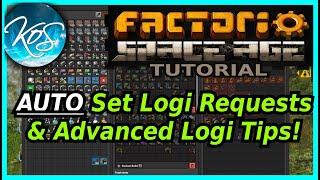 How to Set up Logi Requests AUTOMATICALLY in Vanilla & Advanced Tips   - Factorio Space Age