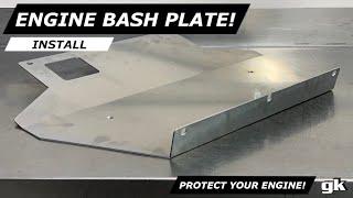 Gktech Under Engine Bash Skid Plate - Install