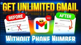 Get UNLIMITED GMAIL ACCOUNTS without phone number Verification | Create gmail account without otp