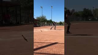 I got the hit and it was a double never  letting my mom record again