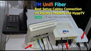 TM Unifi Fiber - Best Setup Cables Connection on Router - Modem - HyppTV 2023