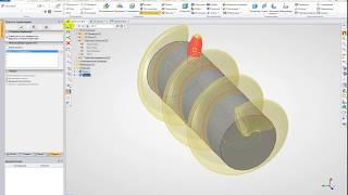 Объём по траектории в T-FLEX CAD