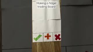 Making a fidget trading board || Theodore fidgets