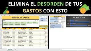  Como hacer en EXCEL un Control SENCILLO de GASTOS para ADMINISTRAR Los  PAGOS de tu NEGOCIO 