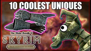 10 BEST & COOLEST UNIQUES (+LOCATIONS) in Skyrim Anniversary Edition - Caedo's Countdowns