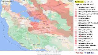 Silicon Valley & Greater Bay Area Real Estate Market Geographical & Graphical Data 2023-05-20 wk #20