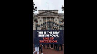The new British royal line of succession