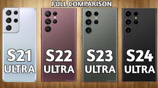 Samsung s24 ultra vs Samsung s23 ultra vs Samsung s22 ultra vs Samsung s21 ultra