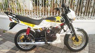 RXZ MODIFIED fully restored/front and back disc brake/2 stroke king/rx100,rx135,rd350,rxz