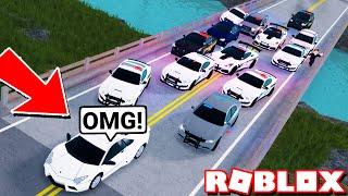 I Started The Biggest Police Chase EVER! Then this happened.. (Roblox)