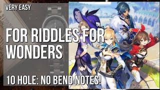 How to play For Riddles For Wonders (Genshin Impact) on Diatonic Harmonica 10 Holes (Tutorial)