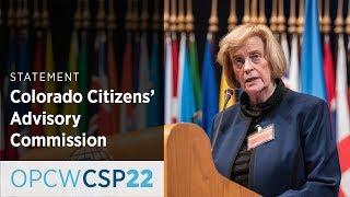 Colorado Citizen's Advisory Commission Statement by Ms Irene Kornelly at CSP-22