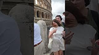 The power of the Colosseum before and today #colosseum #history #italy #ytshorts