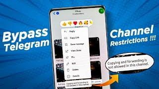 Copying and Forwarding not allowed Telegram forward | Bypass Telegram Forwarding Restrictions