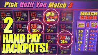 I chose the BEST Free Games Possible!! 2 Hand Pay Jackpots on Quick Hit Platinum