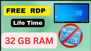 Free Lifetime RDP  No Credit Card Required | free mein rdp kaise banaen,