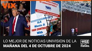 Lo mejor de Noticias Univision de la mañana | viernes 4 de octubre de 2024