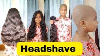 Longhair girl Headshave for Donation I Kerala Hair Donations I Miracle Charitable I