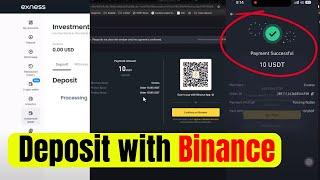 How to deposit exness from binance | Exness deposit live