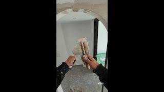 Painter Applying putty | Puttying for renovation #putty 250217