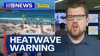 Parts of Australia to be gripped by severe heatwave | 9 News Australia