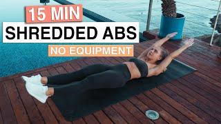 15 MIN SHREDDED AB WORKOUT (No Equipment)